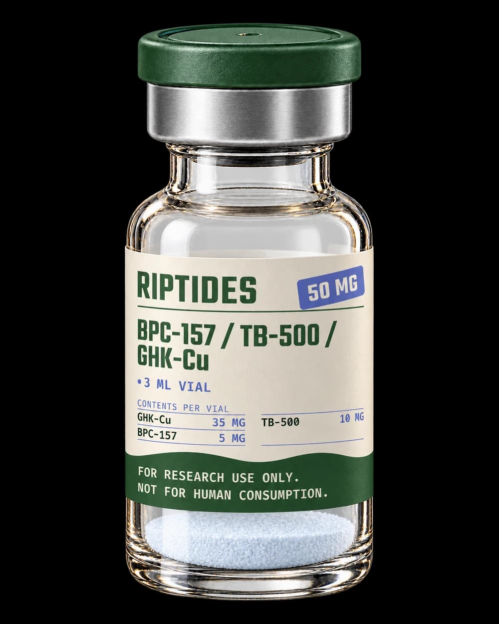 BPC-157 / TB-500 / GHK-Cu 5 mg research vial