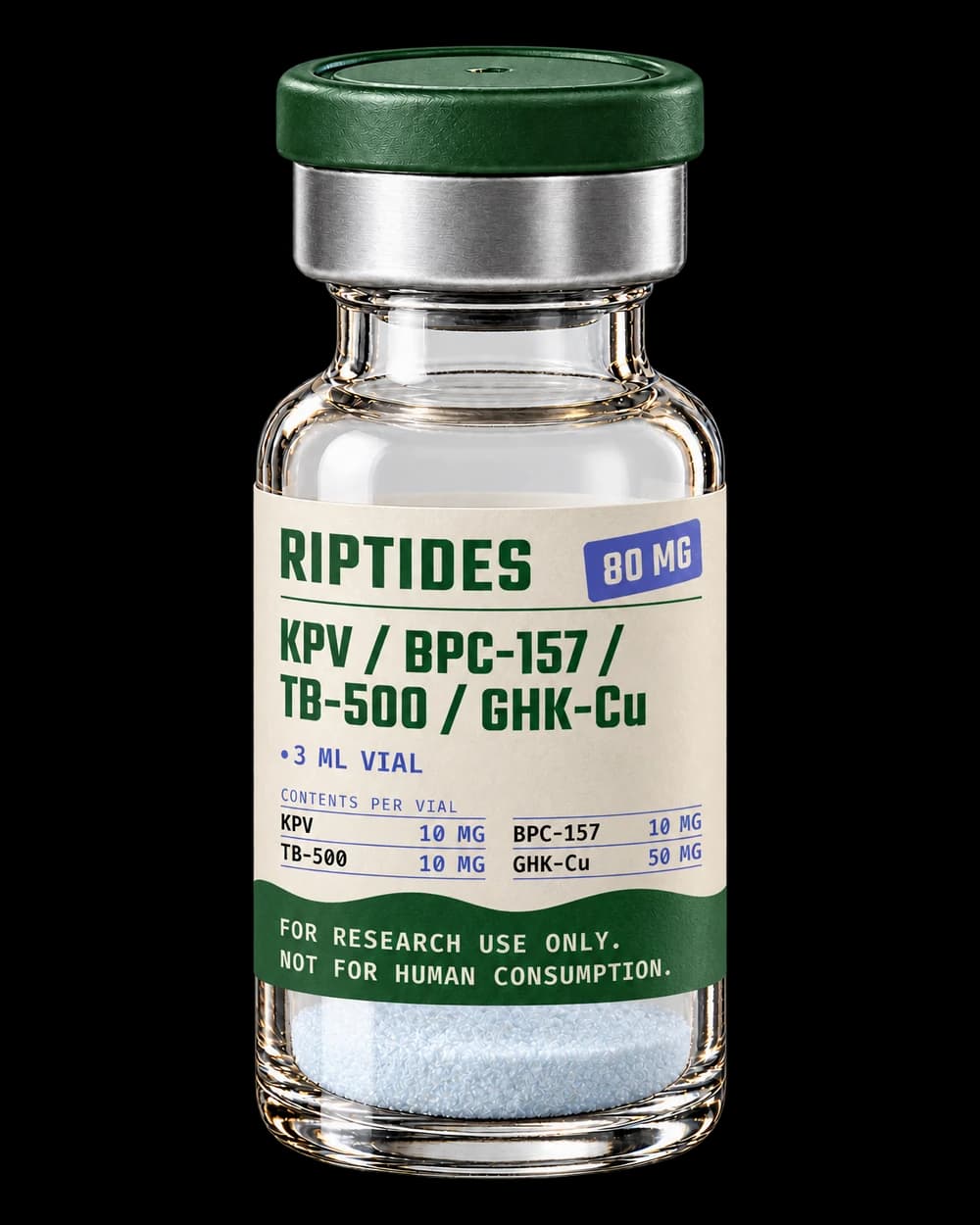 KPV / BPC-157 / TB-500 / GHK-Cu 8 mg research vial